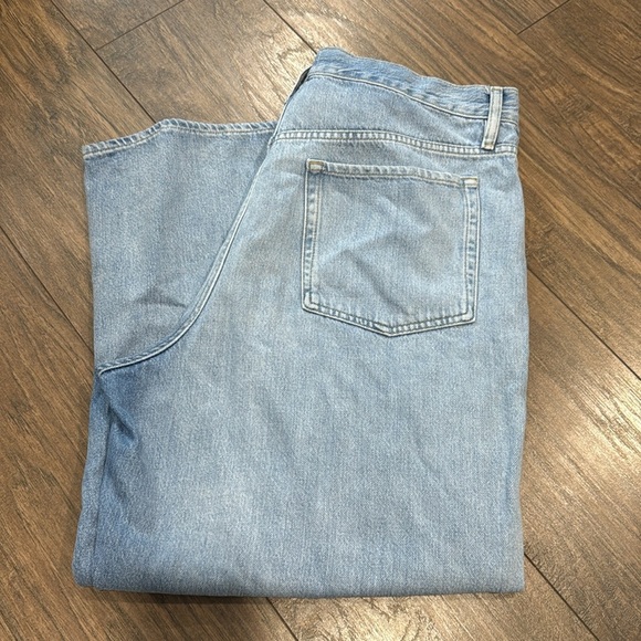 Frame Denim Light Wash Wide Leg Crop Jeans Size 31 Loose - Picture 10 of 10